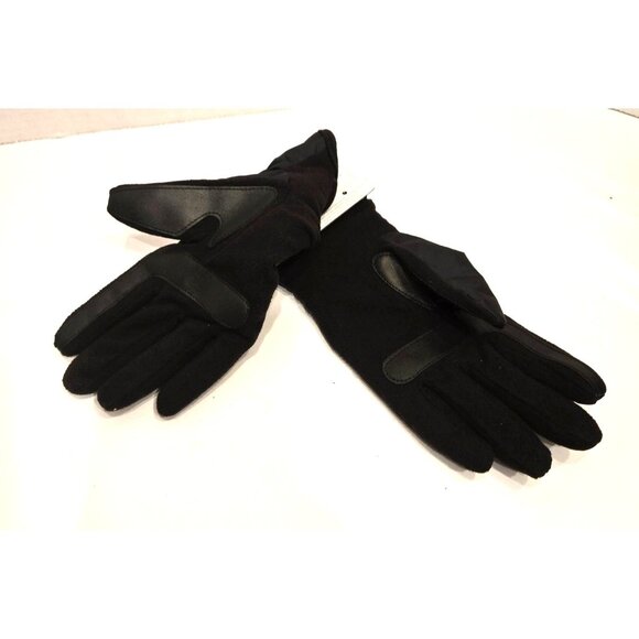 Isotoner Gloves Womens Black Smart Touch,  SmartDri Waterproof, Soft Lined 1SZ - Picture 2 of 5